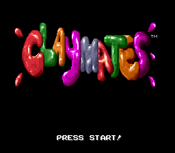 Claymates (Europe) Title Screen